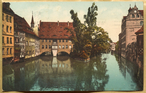 Vorschaubild Nürnberg: Heilig-Geist-Spital. Postkarte Verlag Emil Degenkolb, Dresden-Blasewitz, versendet 1912